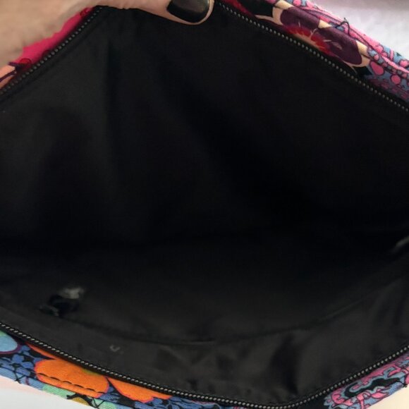 Vera Bradley Floral Fiesta Triple Zip Hipster Crossbody Retired Print - Picture 7 of 8
